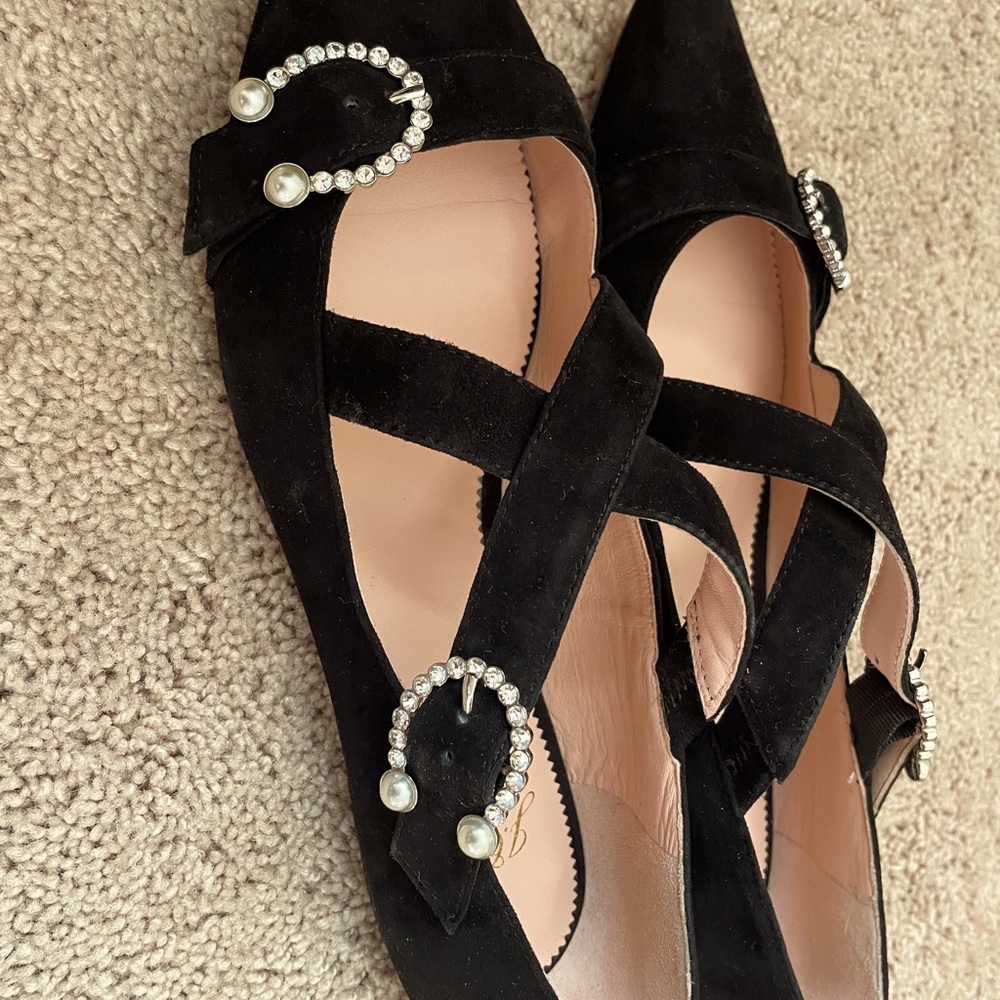 J Crew black suede flats - Picture 2 of 7